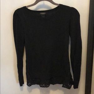 Express sweater with lace
